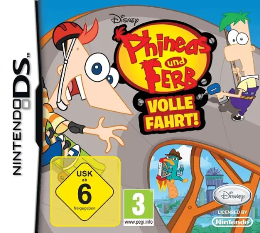 DS Phineas and Ferb Ride Again cover