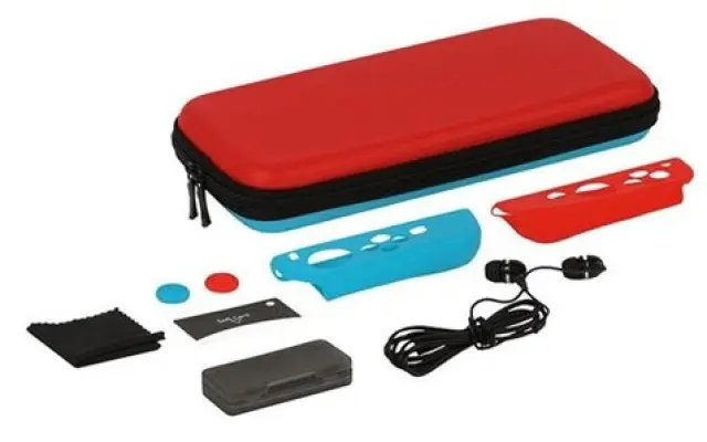 Konix Mythics Starter Kit incl. Case, Net, Card Case, Screen Protector, Earphones, Grips, Cloth (Switch) kansikuva