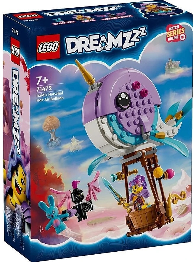 LEGO DREAMZzz Izzie's Narwhal Hot-Air Balloon 71472 kansikuva