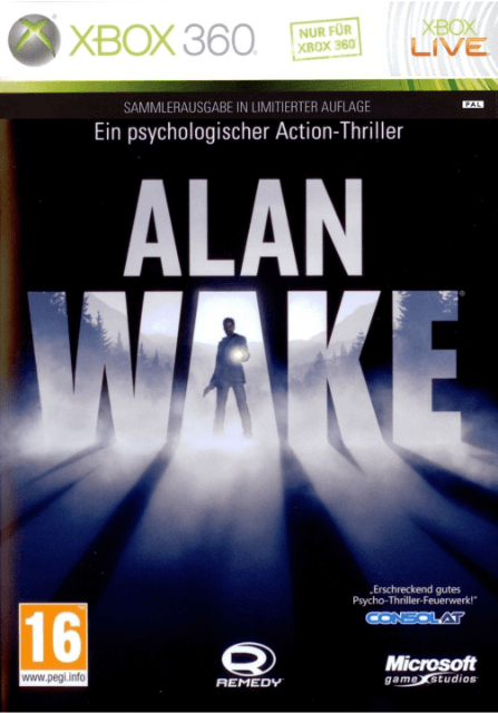Xbox 360 Alan Wake kansikuva