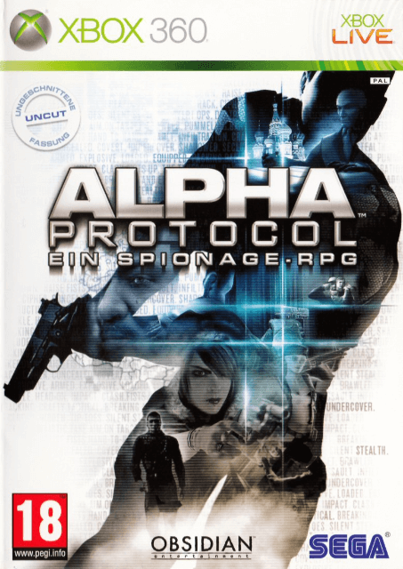 Xbox 360 Alpha Protocol kansikuva