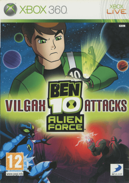 Xbox 360 Ben 10 Alien Force: Vilgax Attacks kansikuva
