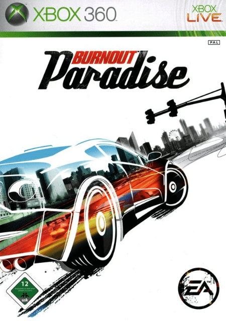 Xbox 360 Burnout Paradise kansikuva