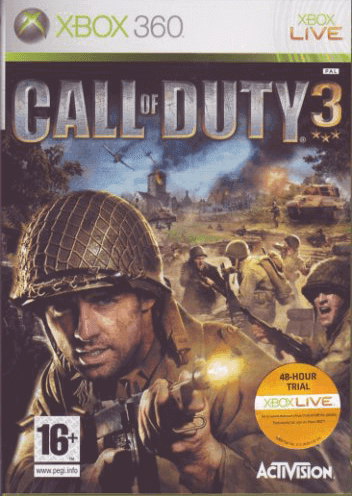Xbox 360 Call of Duty 3 kansikuva