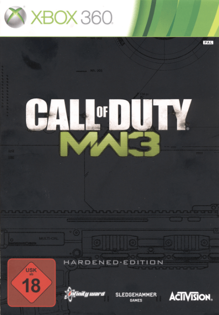 Xbox 360 Call of Duty: Modern Warfare 3 kansikuva