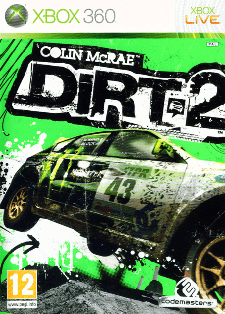 Xbox 360 Colin McRae: DiRT 2 kansikuva