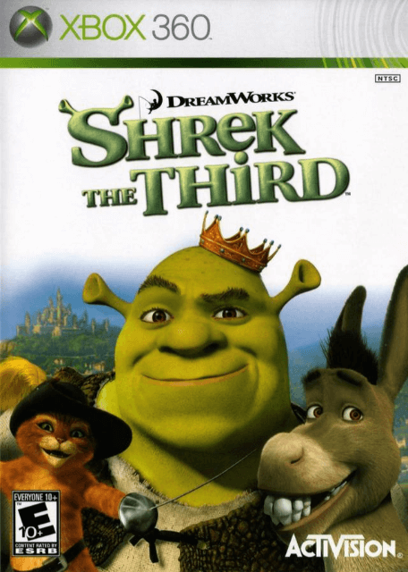 Xbox 360 DreamWorks Shrek the Third kansikuva