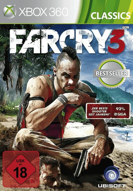 Xbox 360 Far Cry 3 kansikuva