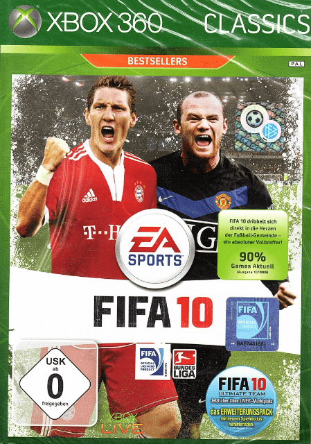 Xbox 360 FIFA 10 cover