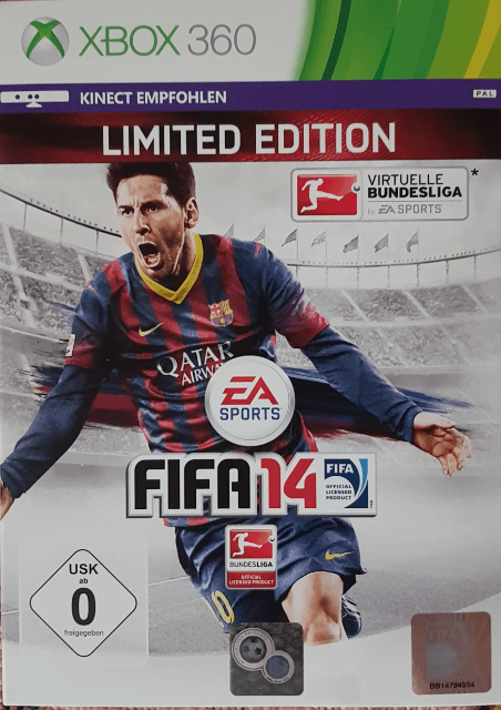 Xbox 360 FIFA 14 Limited Edition cover