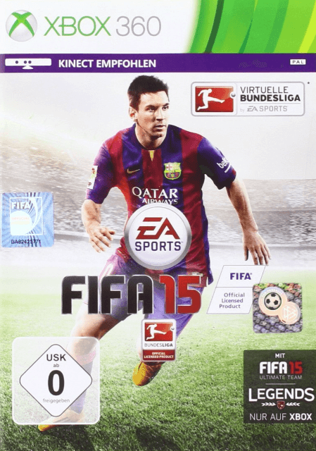 Xbox 360 FIFA 15 cover