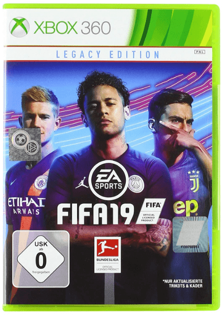 Xbox 360 FIFA 19 Legacy Edition cover