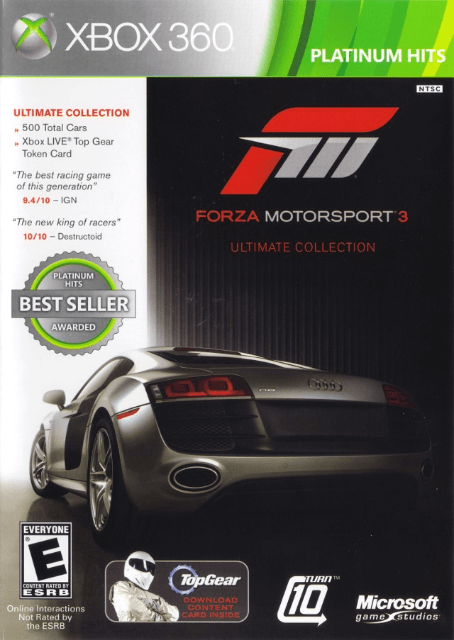 Xbox 360 Forza Motorsport 3 cover