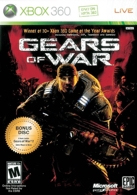 Xbox 360 Gears of War kansikuva