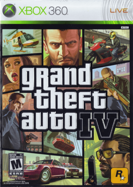 Xbox 360 Grand Theft Auto IV cover