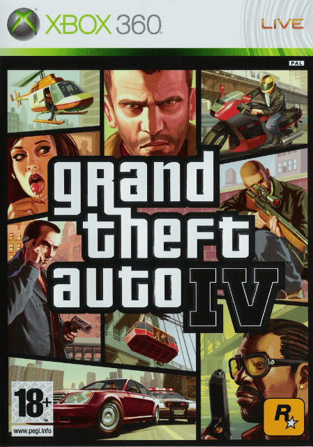 Xbox 360 Grand Theft Auto IV (GTA 4) cover