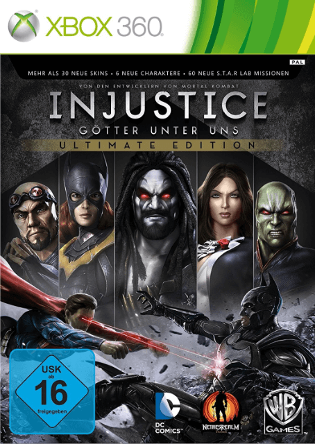 Xbox 360 Injustice: Götter unter uns cover