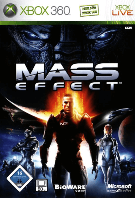 Xbox 360 Mass Effect kansikuva