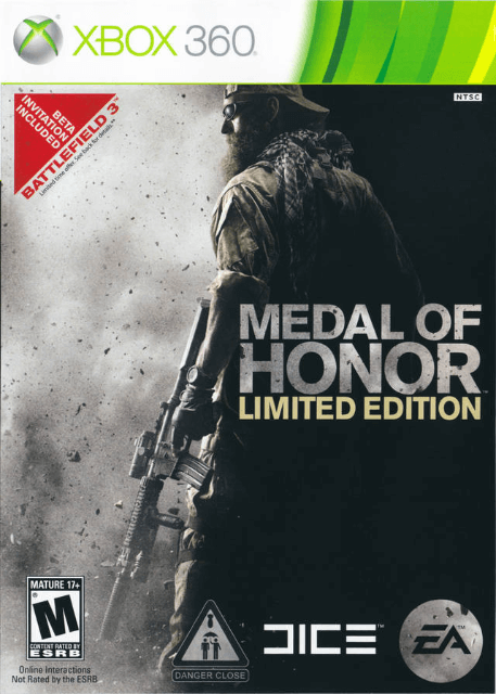 Xbox 360 Medal of Honor Limited Edition kansikuva