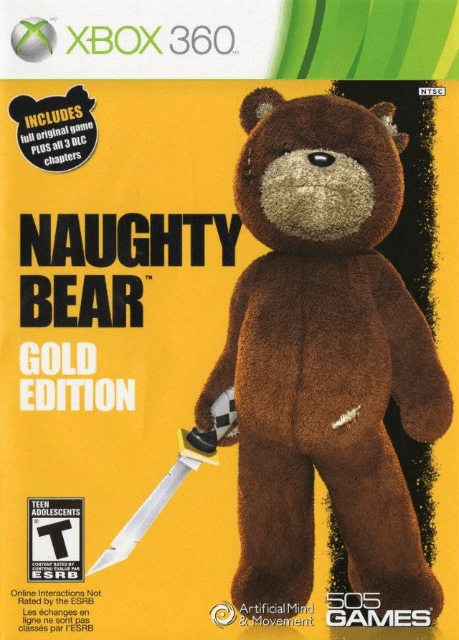 Xbox 360 Naughty Bear Gold Edition kansikuva
