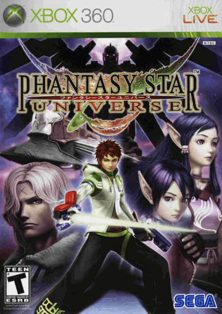 Xbox 360 Phantasy Star Universe kansikuva