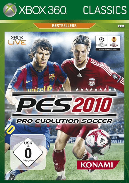 Xbox 360 Pro Evolution Soccer 2010 kansikuva