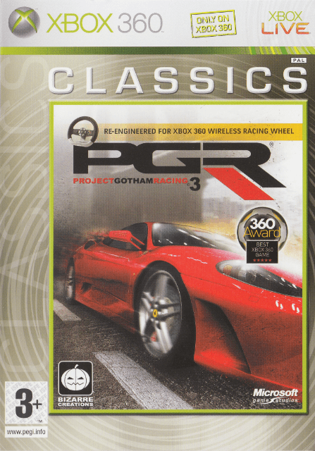 Xbox 360 Project Gotham Racing 3 cover