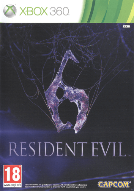 Xbox 360 Resident Evil 6 kansikuva