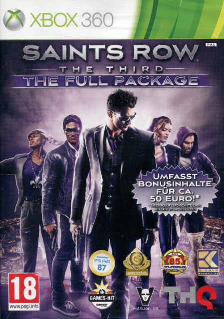 Xbox 360 Saints Row: The Third kansikuva