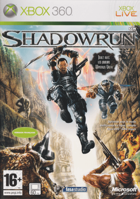 Xbox 360 Shadowrun kansikuva