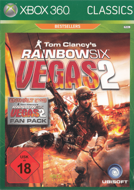 Xbox 360 Tom Clancy's Rainbow Six Vegas 2 kansikuva