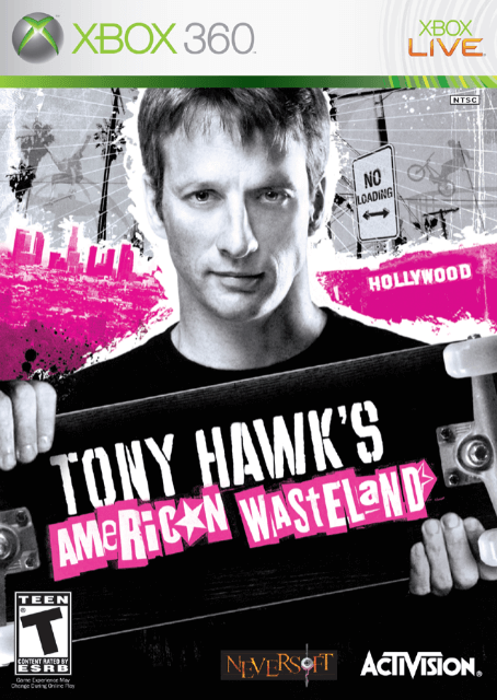 Xbox 360 Tony Hawk's American Wasteland kansikuva