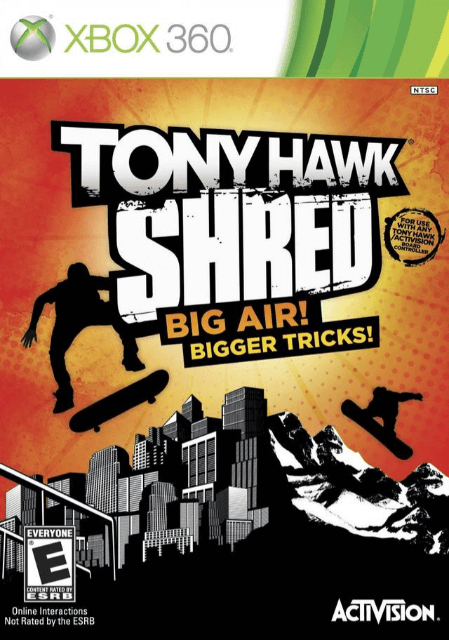 Xbox 360 Tony Hawk: Shred kansikuva