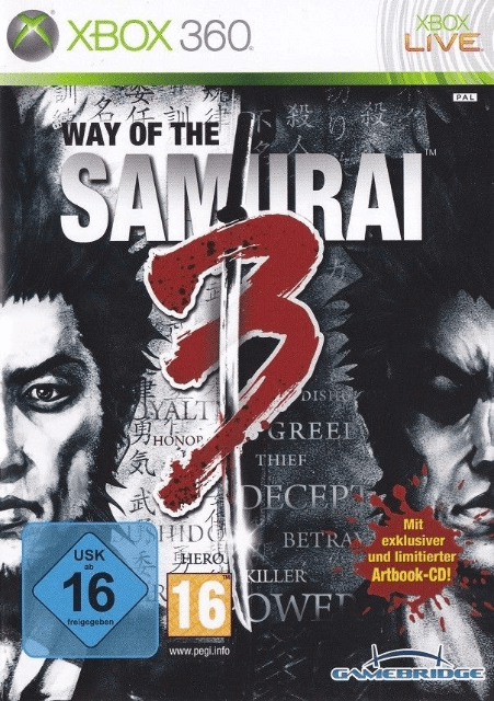 Xbox 360 Way of the Samurai 3 kansikuva