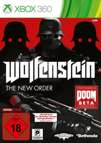 Xbox 360 Wolfenstein: The New Order kansikuva