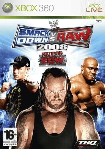 Xbox 360 WWE SmackDown vs. Raw 2008 kansikuva