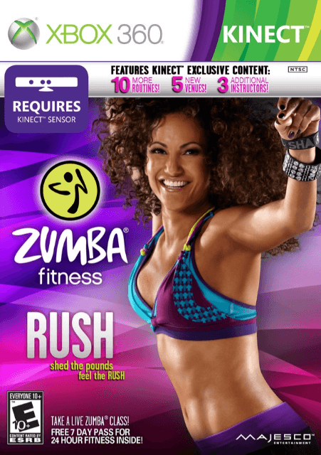 Xbox 360 Zumba Fitness Rush kansikuva
