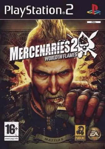 PS2 Mercenaries 2: World in Flames kansikuva
