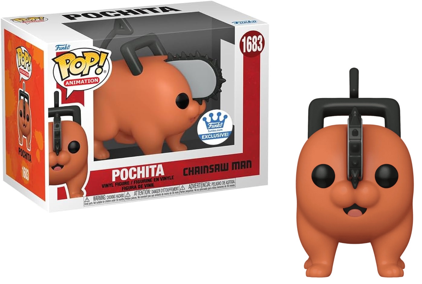 POP! Animation: Chainsaw Man - Pochita Vinyl Bobble-Head #1683 kansikuva