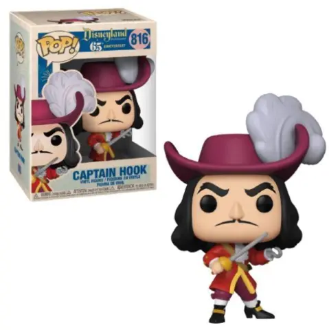 POP! Disneyland 65th Anniversary - Captain Hook Vinyl Bobble-Head #816 cover