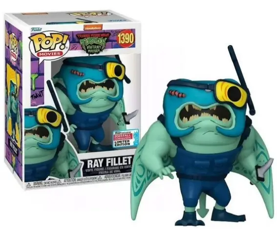 POP! Movies: Teenage Mutant Ninja Turtles - Ray Fillet Vinyl Bobble-Head #1390 cover