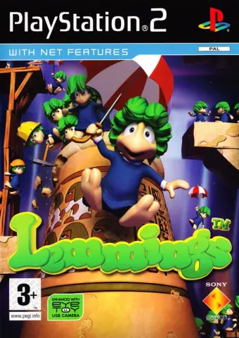 PS2 Lemmings kansikuva