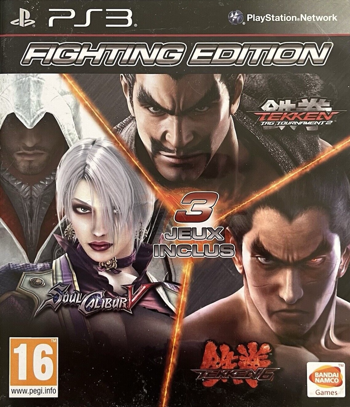 PS3 Fighting Edition: Tekken 6 / Tekken Tag Tournament 2 / SoulCalibur V cover