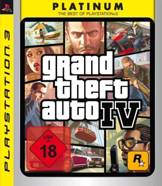 PS3 Grand Theft Auto IV (GTA 4) kansikuva