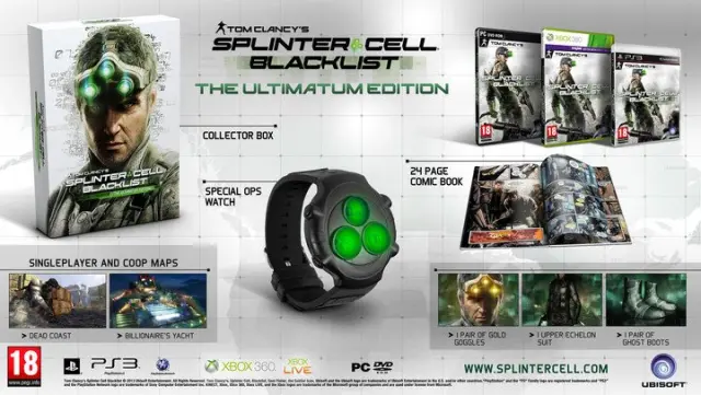 PS3 Tom Clancy's Splinter Cell: Blacklist The Ultimatum Edition cover