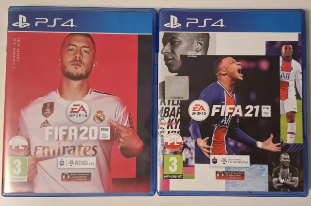 PS4 Bundle FIFA 20, FIFA 21 cover