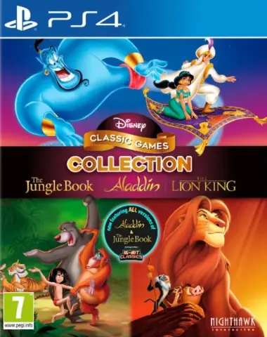PS4 Disney Classic Games Collection: Aladdin, The Lion King, and The Jungle Book cover