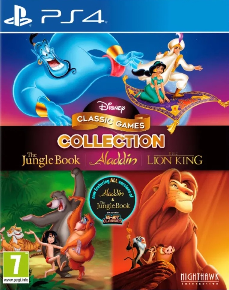 PS4 Disney Classic Games Collection: Aladdin, The Lion King, and The Jungle Book kansikuva