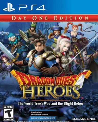 PS4 Dragon Quest Heroes: The World Tree's Woe and the Blight Below Day One Edition cover