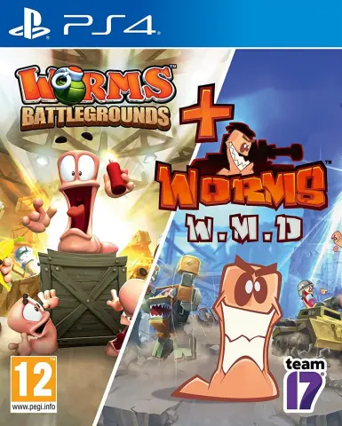 PS4 Worms: Battlegrounds + Worms: W.M.D. Bundle cover